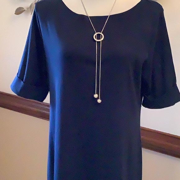 Karen Scott Dresses & Skirts - Navy Blue Dress NWT